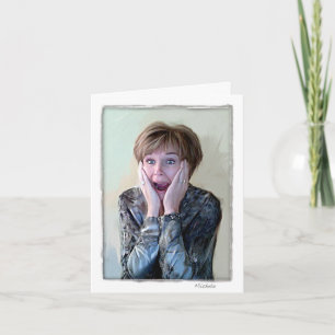 Greeting card.  Humourous, thinking of you. Card