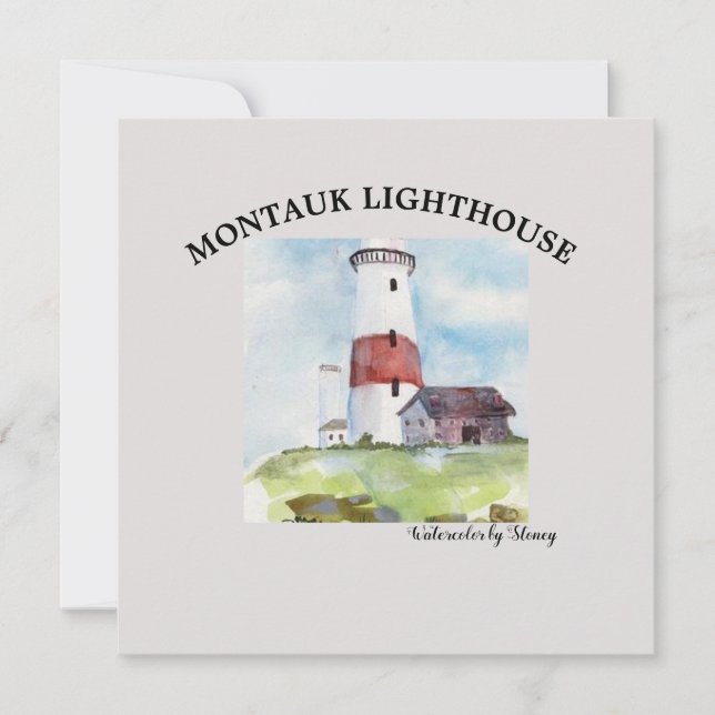GREETING CARD - MONTAUK LIGHTHOUSE (Front)