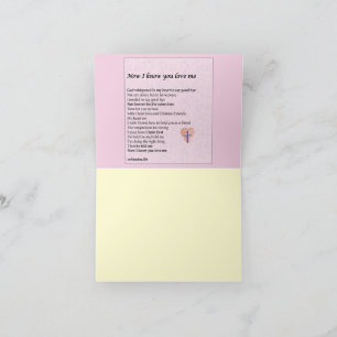 Greeting Card "Now I know you love me"