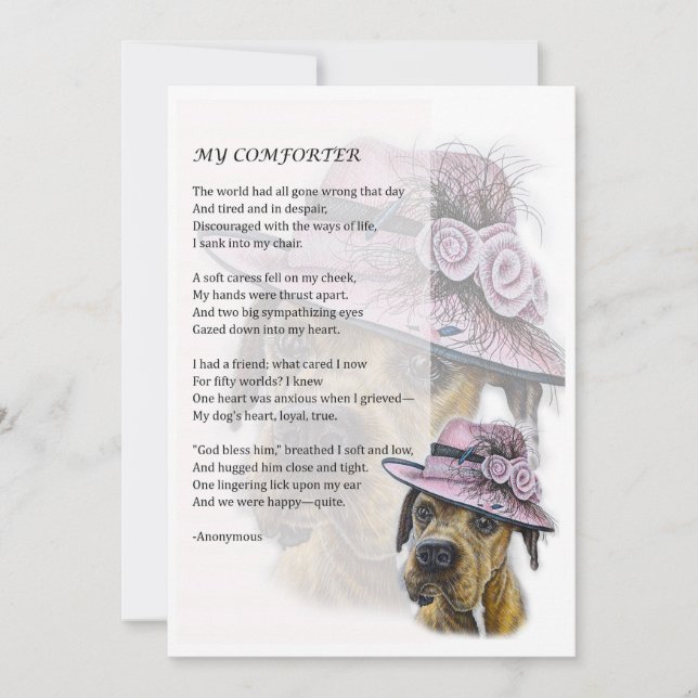 Greeting Card of Beautiful Boxer Dog Comforter (Front)
