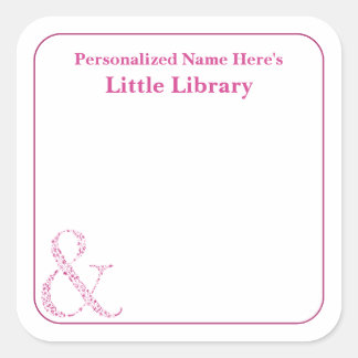 & Greeting Card Personalized Library Labels Gift