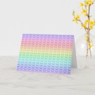 Greeting Card - Rainbow Stitching