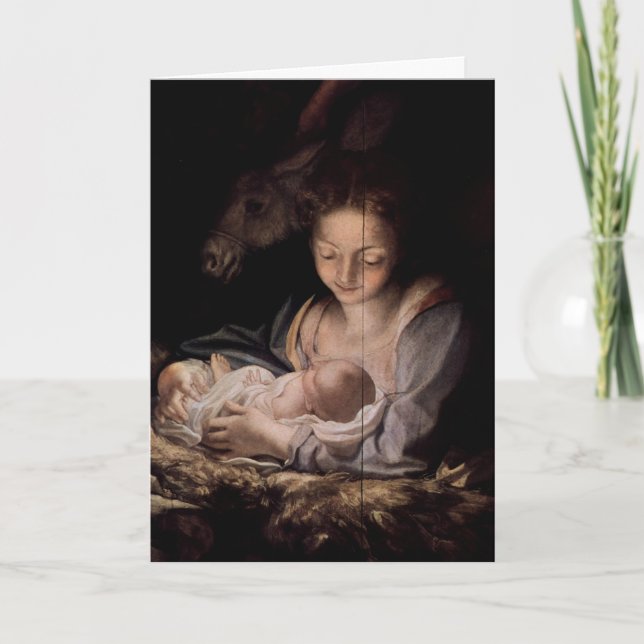 Greeting Card (Scripture): Luke 2:19 Dew Divine (Front)