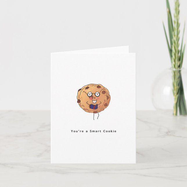 Greeting Card, smart cookie greeting card, cute Card (Front)