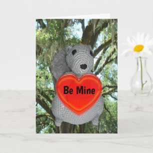 Greeting Card - Squirrel with Valentine
