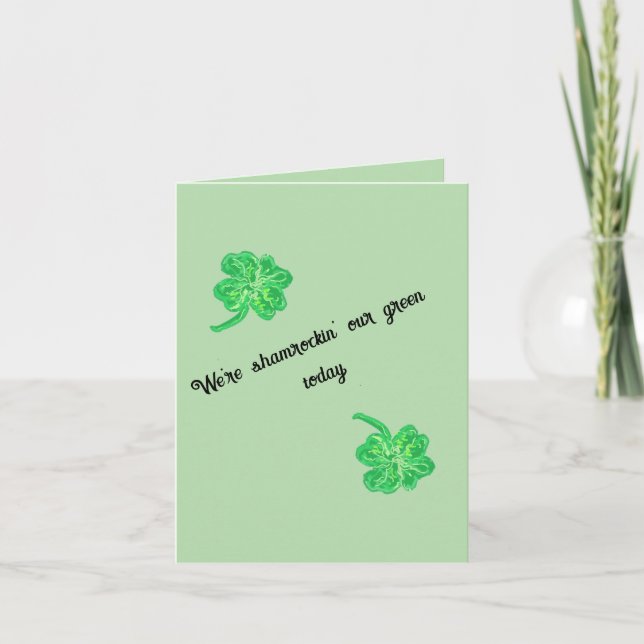 Greeting Card : St Patrick's Day (Front)