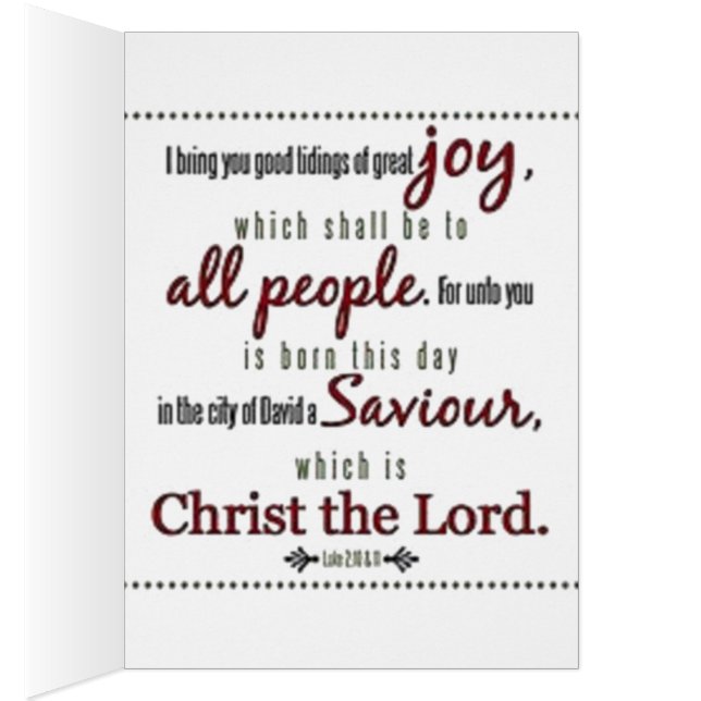 Greeting Card, Standard white envelopes included (Inside (Right))