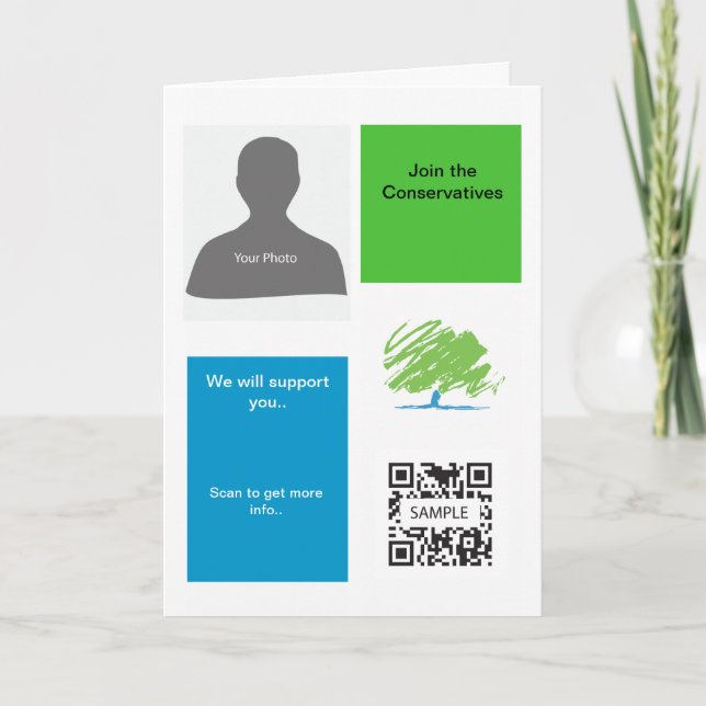 Greeting Card Template Conservative Party (Front)