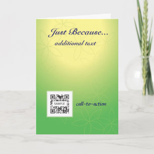 Greeting Card Template Just Because