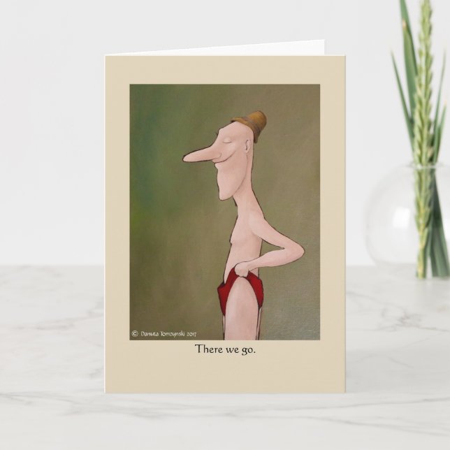 Greeting Card There We Go by Danuta Tomzynski (Front)