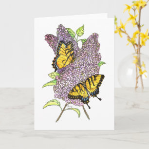Greeting Card - Tiger Swallowtail Butterflies