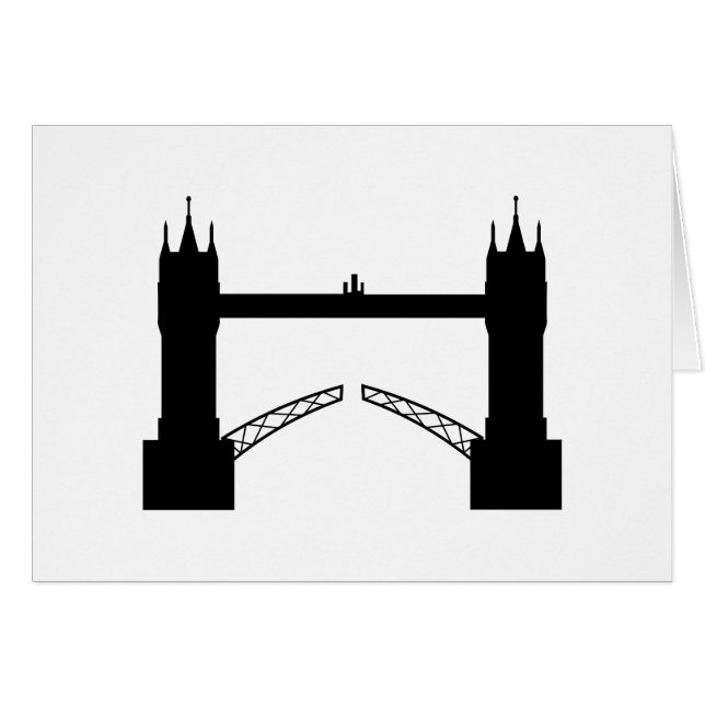 greeting card Tower Brigde London (Front Horizontal)