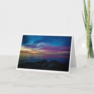 Greeting Card - Watercolor Sunset