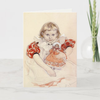 Greeting Card With Carl Larsson Painting