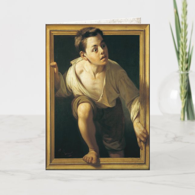 Greeting Card with Classic Painting (Front)