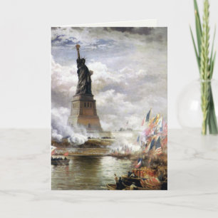 Greeting Card With Edward Moran Painting