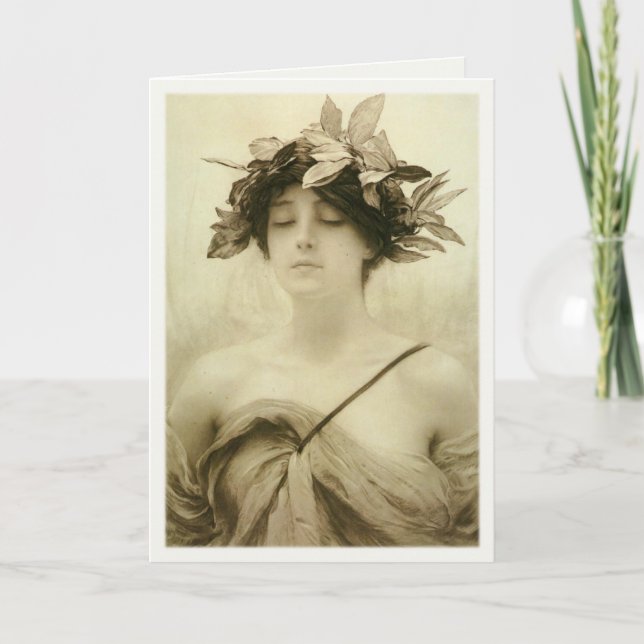 Greeting Card With Hubert von Herkomer Painting (Front)