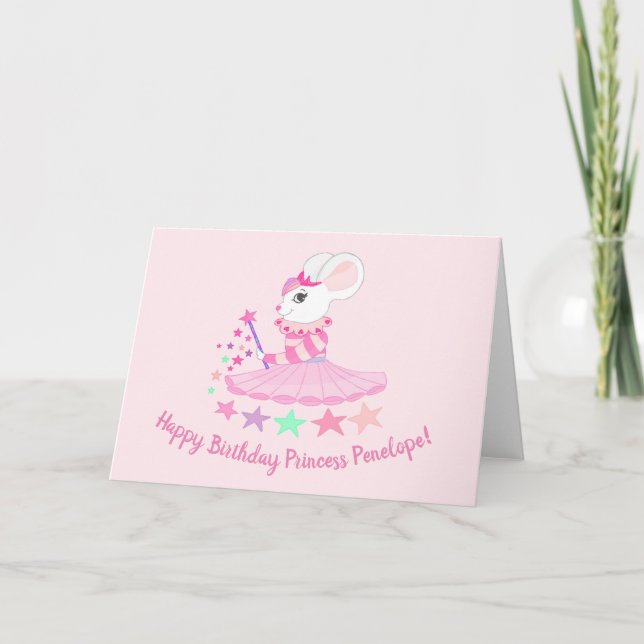 Greeting Card with Mouse Princess design (Front)