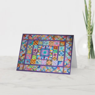 Greeting Card with Photo of Handmade Quilt