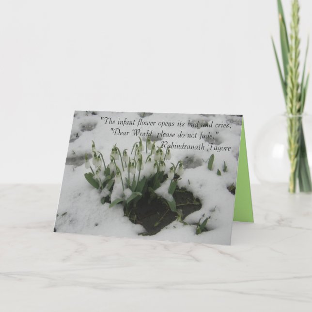 Greeting Card with Thoughtful Quote (Front)