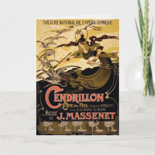 Greeting Card With Vintage Theatre Poster