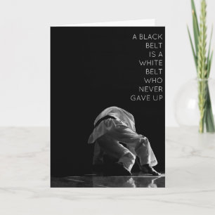 Greeting Cards BLACK BELT IS A WHITE BELT