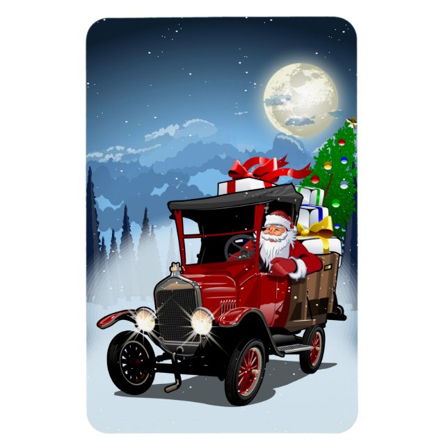 Greeting Christmas Card Magnet (Vertical)