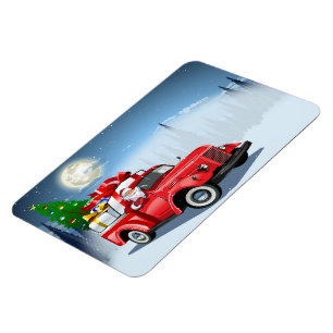 Greeting Christmas Card Magnet