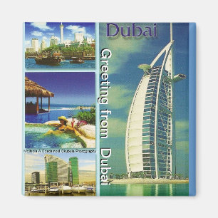 Greeting from  Dubai Magnet by Moji Gbadamosi Okub