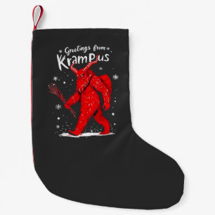 Greeting from Krampus Xmas Christmas  Small Christmas Stocking