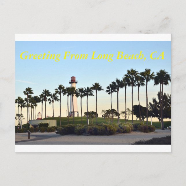 Greeting from Long Beach CA Postcard (Front)