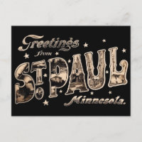 Greeting from St. Paul Minnesota Postcard