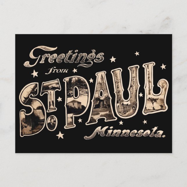 Greeting from St. Paul Minnesota Postcard (Front)
