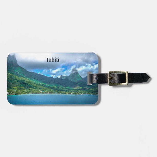 Greeting from Tahiti Luggage Tag (Front Horizontal)