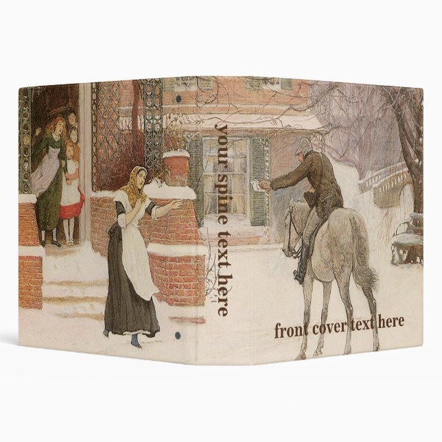 Greeting the Postman by Robert Walker Macbeth Binder (Background)