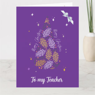 GREETING TO TEACHERS CARD