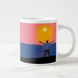 Greeting to the Sun Large Coffee Mug