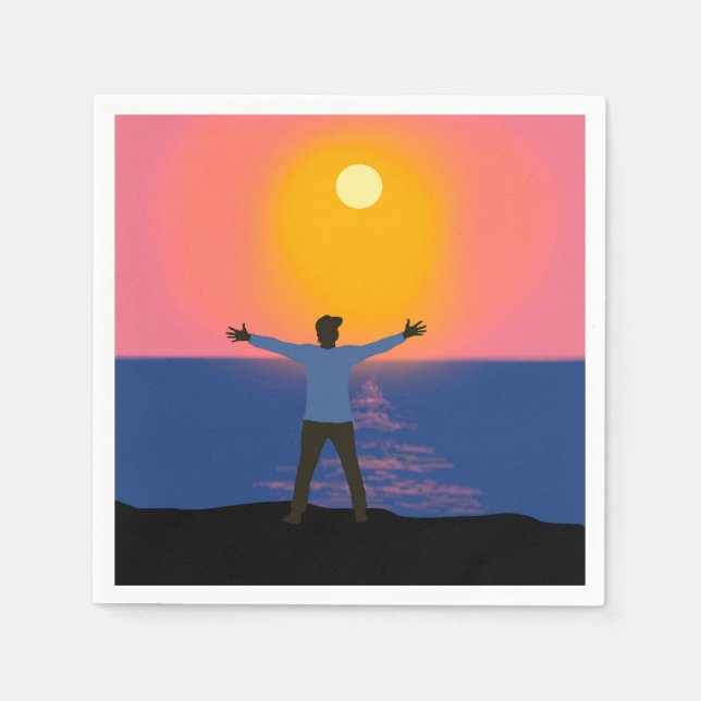 Greeting to the Sun   Napkin (Front)