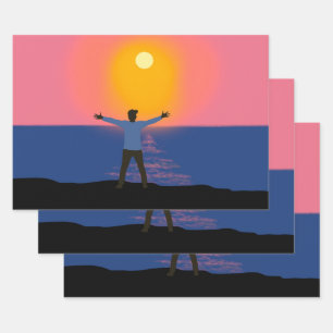 Greeting to the Sun   Wrapping Paper Sheet