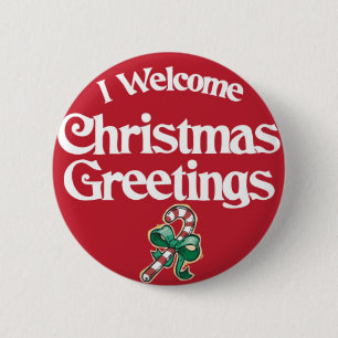GreetingButton2 2 Inch Round Button