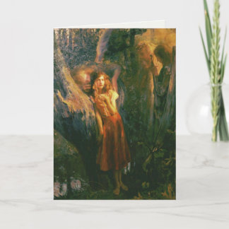 Greetingcard With Gaston Bussiere Painting Card