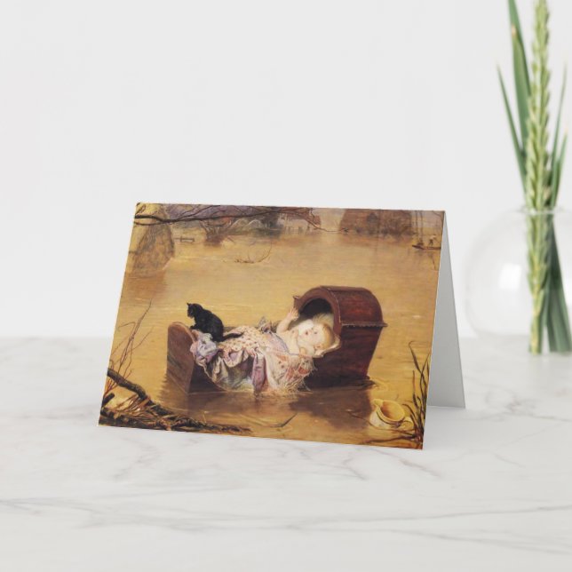 Greetingcard With John Everett Millais Painting Card (Front)