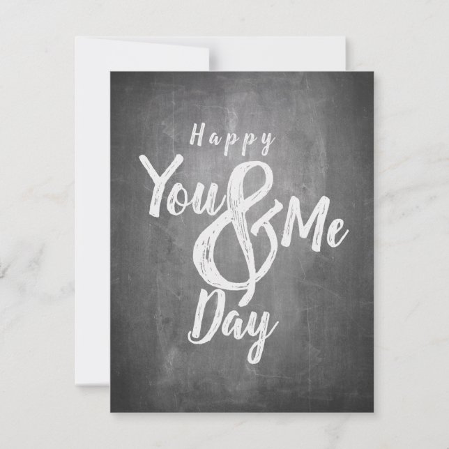 Greetings anniversary in chalkboard look (Front)