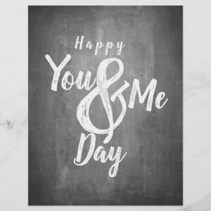 Greetings anniversary in chalkboard look