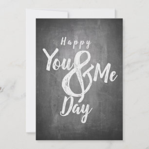 Greetings anniversary in chalkboard look
