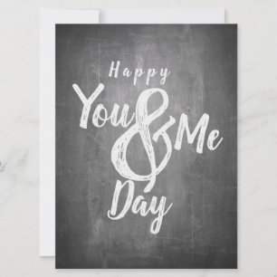 Greetings anniversary in chalkboard look