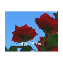 greetings birthday flat card