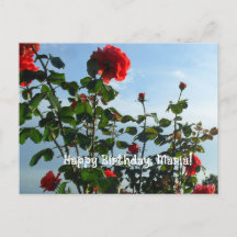 greetings birthday flat card