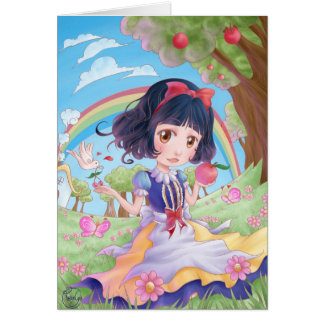 Greetings card - White-Snow