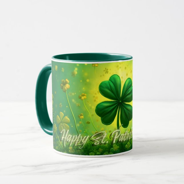 Greetings for St. Patrick's Day Mug (Front Left)